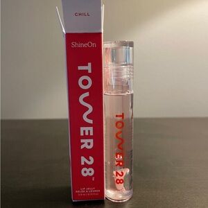 Tower 28 Beauty ShineOn Lip Jelly Chill Clear Full Size 3.9 ml .13 oz NIB